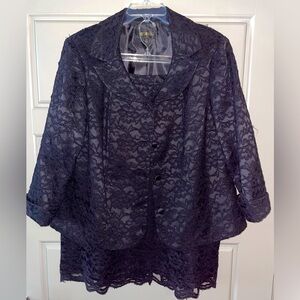 Studio I Black Suit and Skirt Set